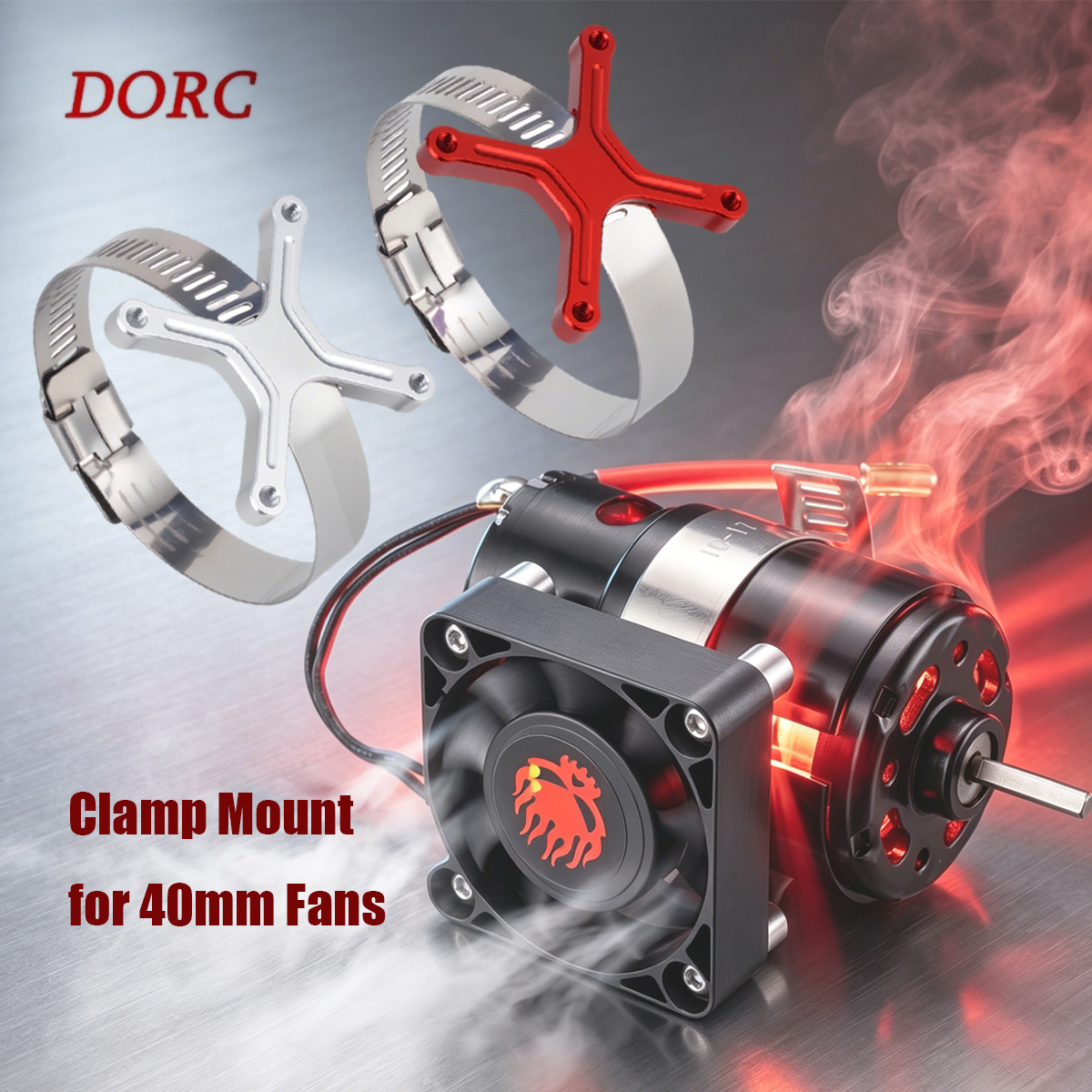 Rc Hobby Racing - Uniwersalny Regulowany Uchwyt Wentylatora 30-49mm Szeroki