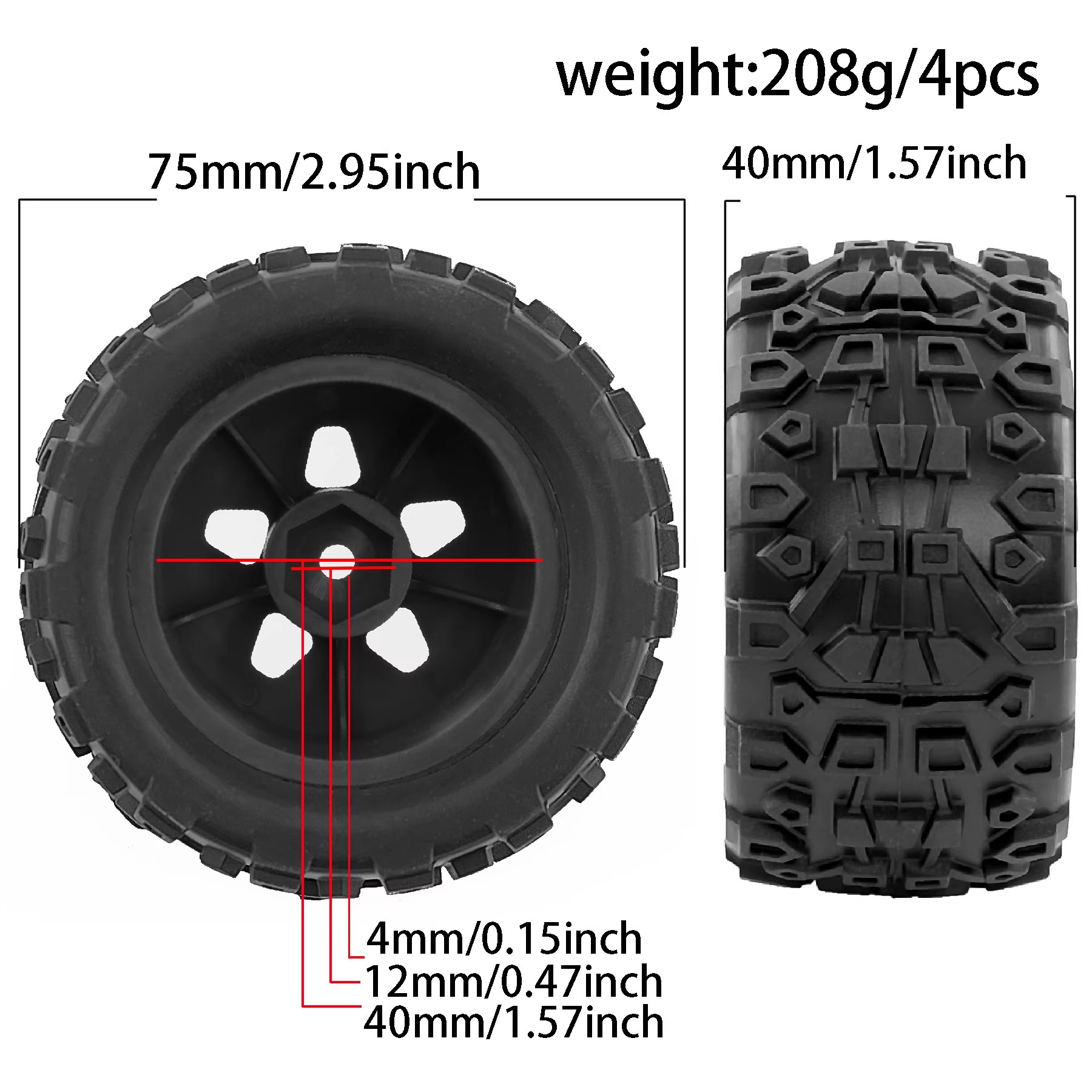 Opony do Monster Trucka 1/18 R – Rc Truck Monster recenzja i cena